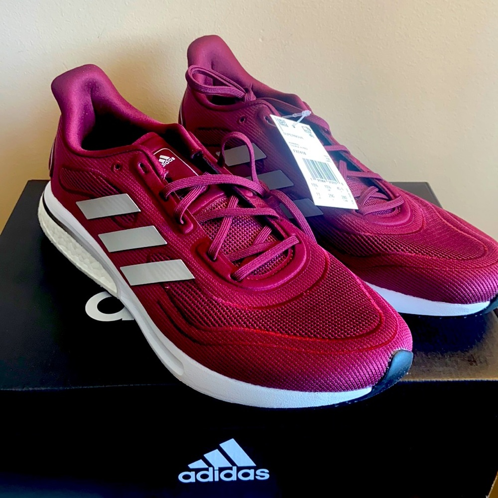 Adidas Supernova Men’s Running Shoe-Burgundy